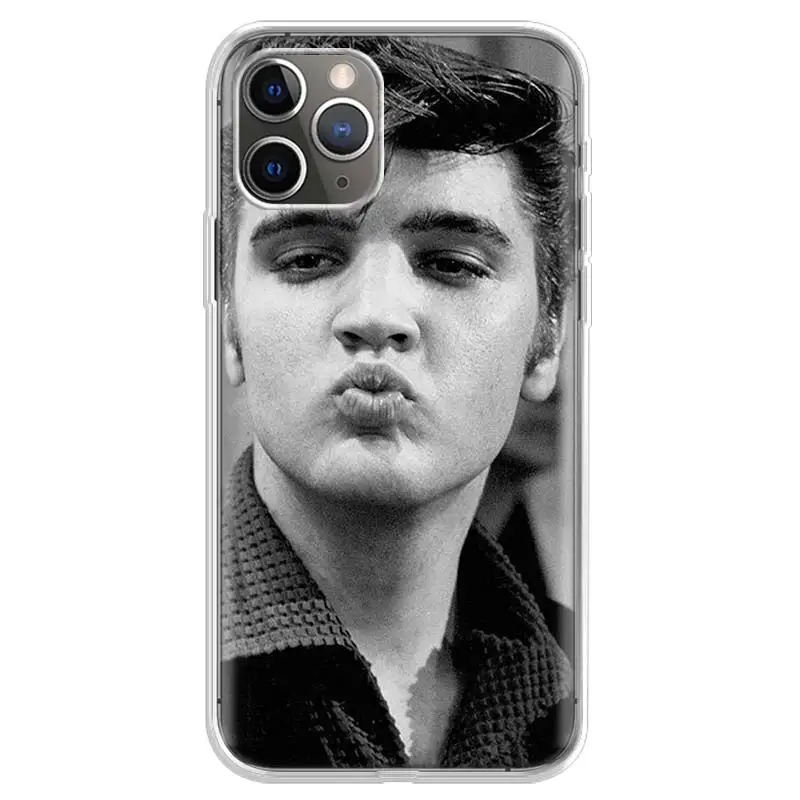 

Elvis Presley Kiss Luxury Case for Apple iphone 11 12 Mini Pro XS Max XR X 7 8 6 6S Plus 5 5S SE 10 Ten Gift Silicone Phone Coqu