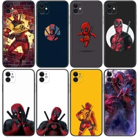 deadpool marvel phone cases for iphone 13 pro max case 12 11 pro max 8 plus 7 plus 6s iphone xr x xs mini mobile cell women