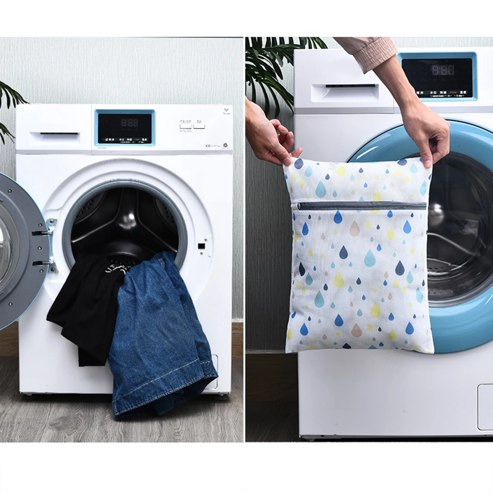 

5pcs Foldable Zippered Mesh Laundry Wash Bags Delicates Lingerie Bra Socks Underwear Washing Machine Clothes Protection Net