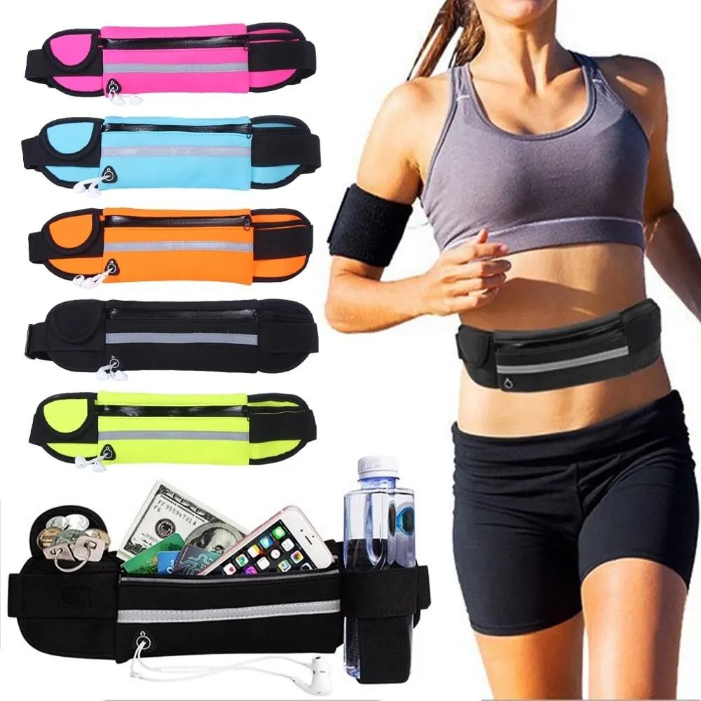 

Outdoor Sports Pockets Unisex Anti-theft Waist Bag Mobile Phone Running Belt Waterproof Men And Women Tactical Invisible Gym Bag