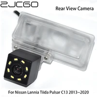 zjcgo hd ccd car rear view reverse back up parking night vision waterproof camera for nissan lannia tiida pulsar c13 20132020