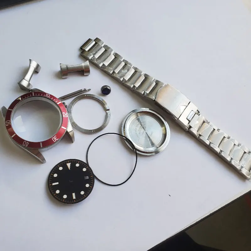 

For Tudor Watch 41mm 316L Accessories CASE Band Dial Set Professional FOR Watch Set ETA2824 ST2130 SW200 P5000 Movement Sapphire