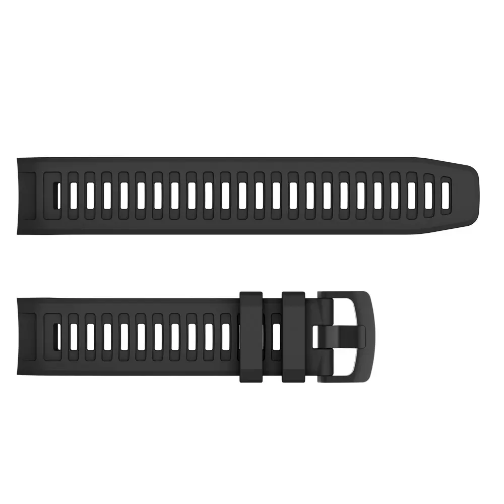 black Многоцветные часы Wirstband Smartwatch аксессуары 22 мм силиконовый ремешок быстросъемный сменный ремешок для часов Garmin Instinct - Цвет: black