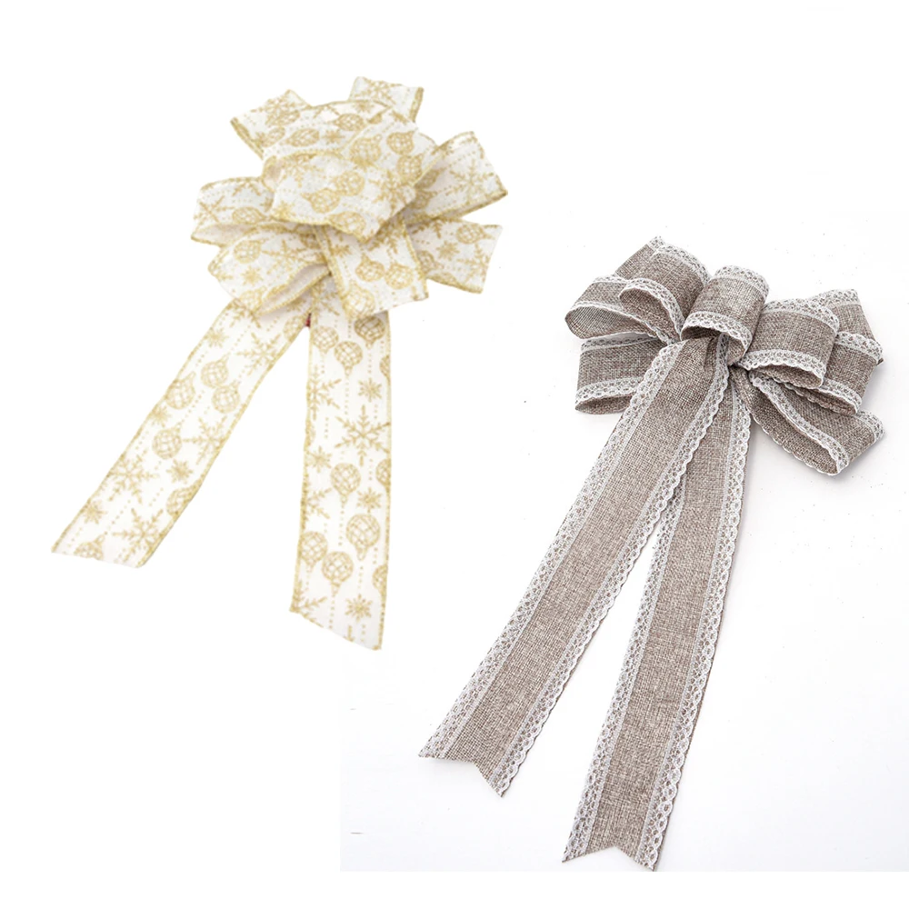 Рождественская бабочка узел/большой/льняной ткани шнурка/Рождественский