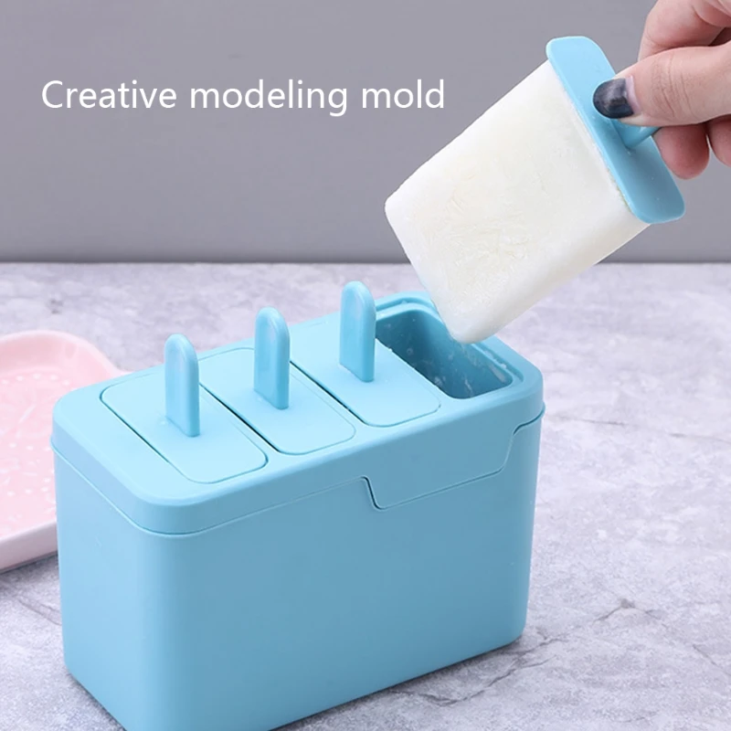

Popsicle Molds Easy Release BPA-free Popsicle Maker Homemade Ice-Pop Mold Reusable Dessert Ice Cream Mold