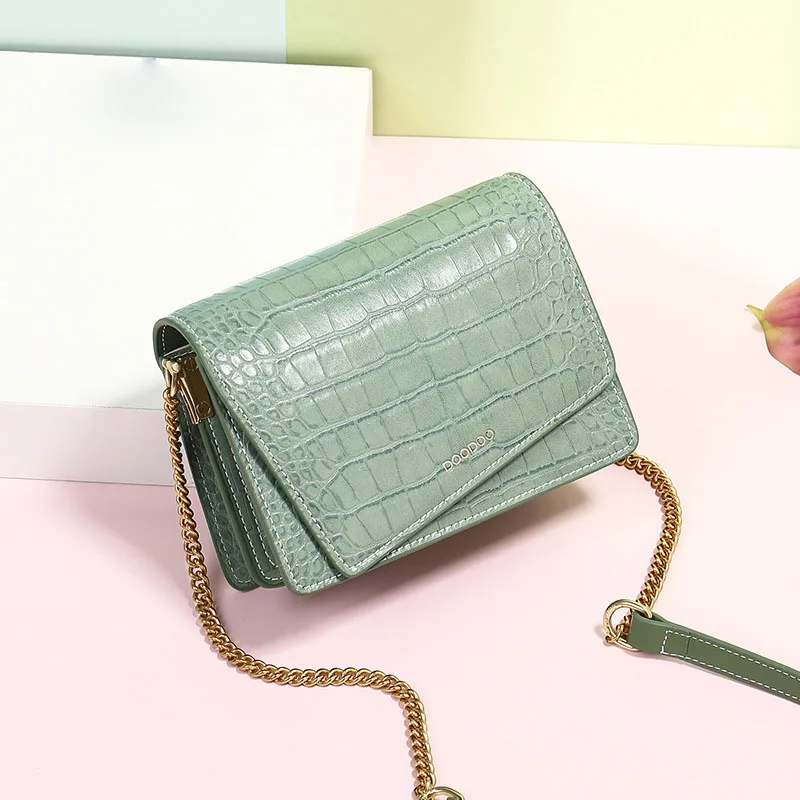 Новая модная сумка через плечо из крокодиловой кожи женская с магнитной пряжкой