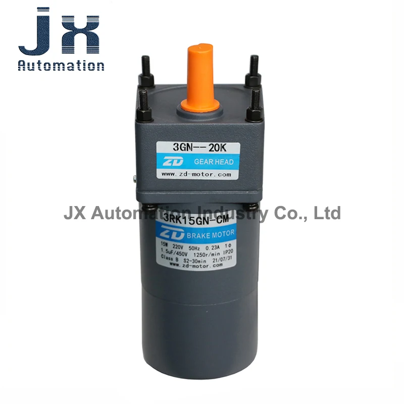 Электромагнитный тормозной мотор ZD 15 Вт 220 В 3RK15GN-CM + 3GN15K 3GN36K 3GN18 0K шестеренка 3 ~ 200K
