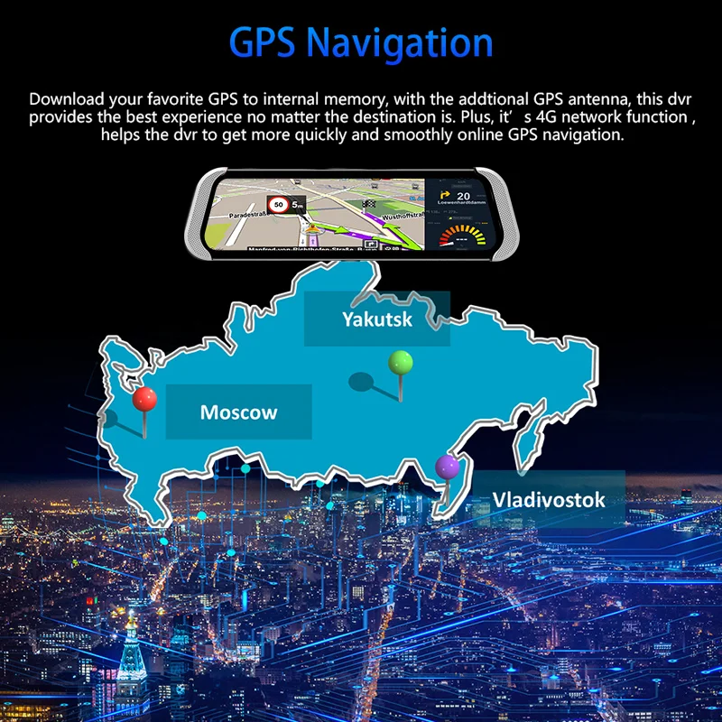 4G ADAS Автомобильный видеорегистратор 10 ''с двумя объективами, видеорегистратор Android 1080 P, gps, wifi, Авто регистраторы, циклическая запись, зеркало заднего вида, камера, видеорегистраторы 789