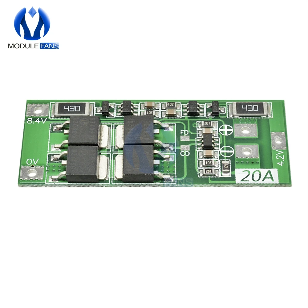 2S 10A 20A 7,4 V 8,4 V 18650 полимерная литиевая батарея защита BMS плата Стандартный баланс Модуль Diy Электронный
