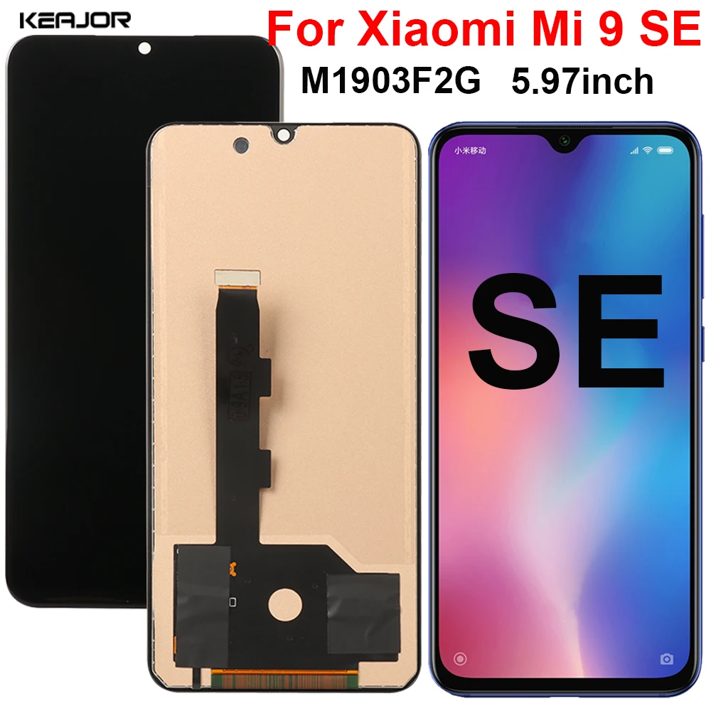 Дисплей для Xiaomi Mi 9 MI9 SE M1903F2G запасной ЖК экран с рамкой и дигитайзером MI9SE дисплей