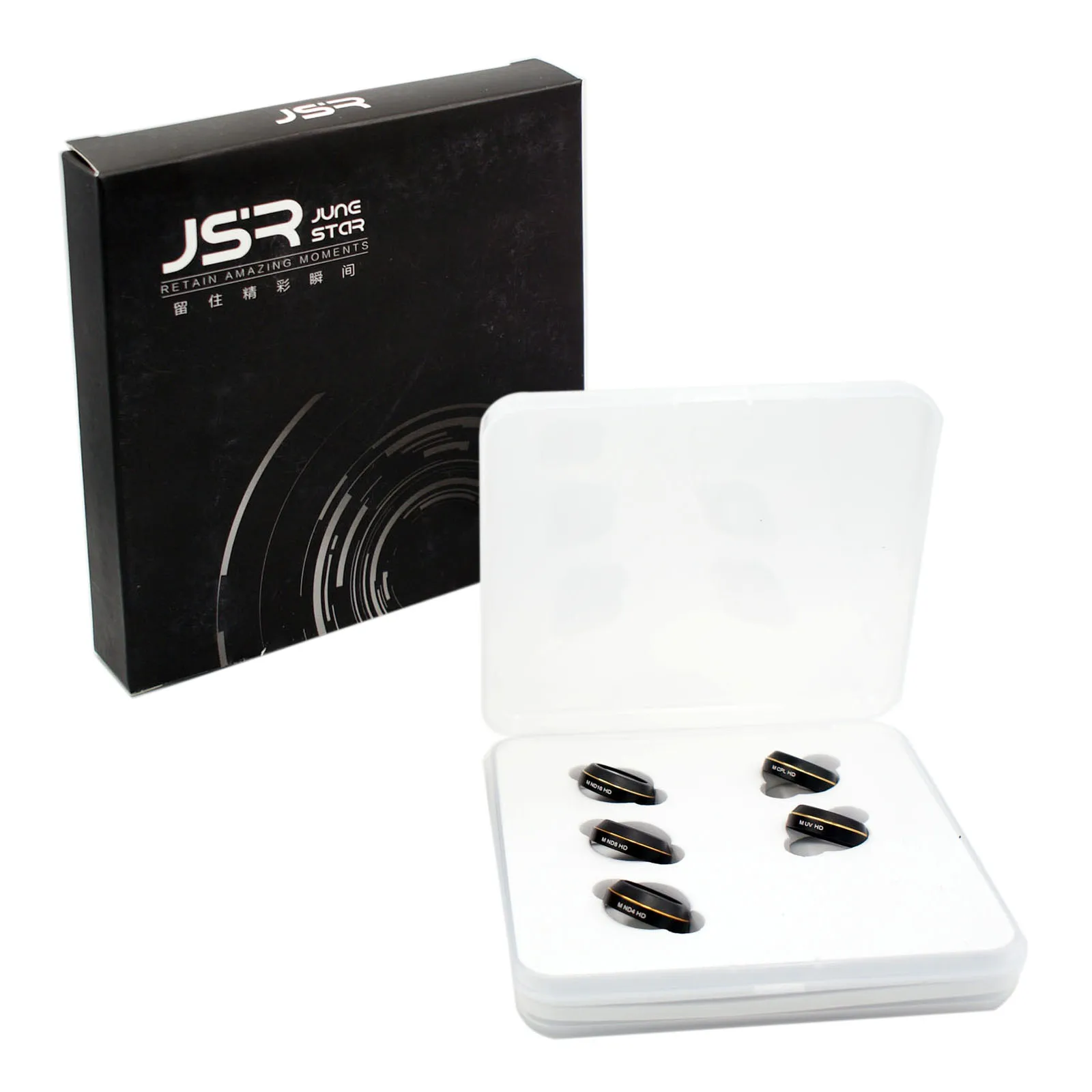 

5in1 HD UV CPL ND4 ND8 ND16 Camera Lens Filter Cap For DJI Mavic Pro Drone