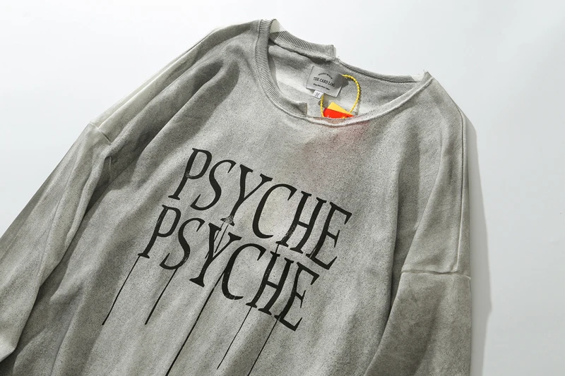 Хип Хоп Уличная Мужская футболка нерегулярные лоскутные Длинные рукава оверсайз