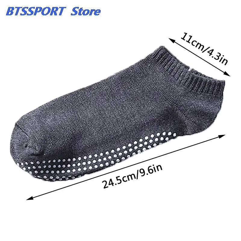 Новинка 1 пара/лот мужские хлопковые нескользящие носки для йоги с захватом