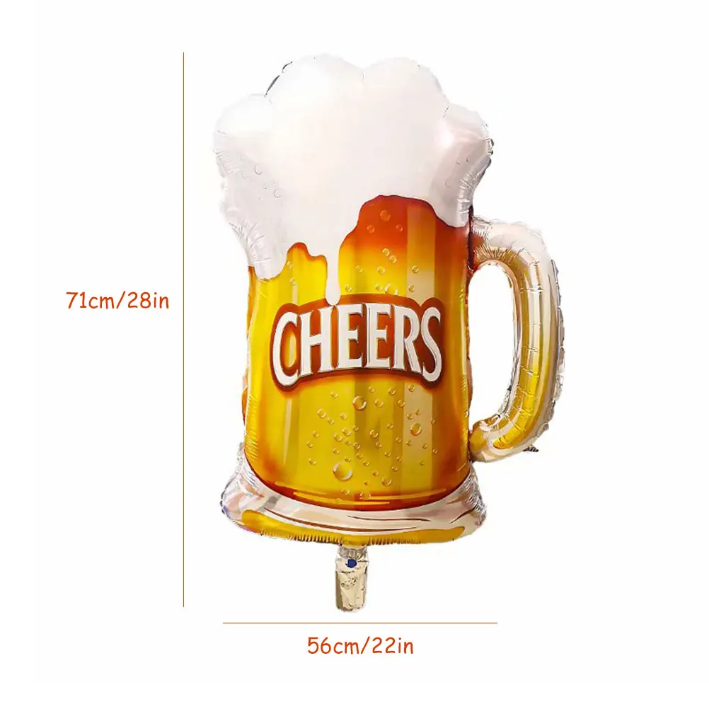 3 шт Вечерние шары из фольги пивная чашка жевательные для свадебных украшений