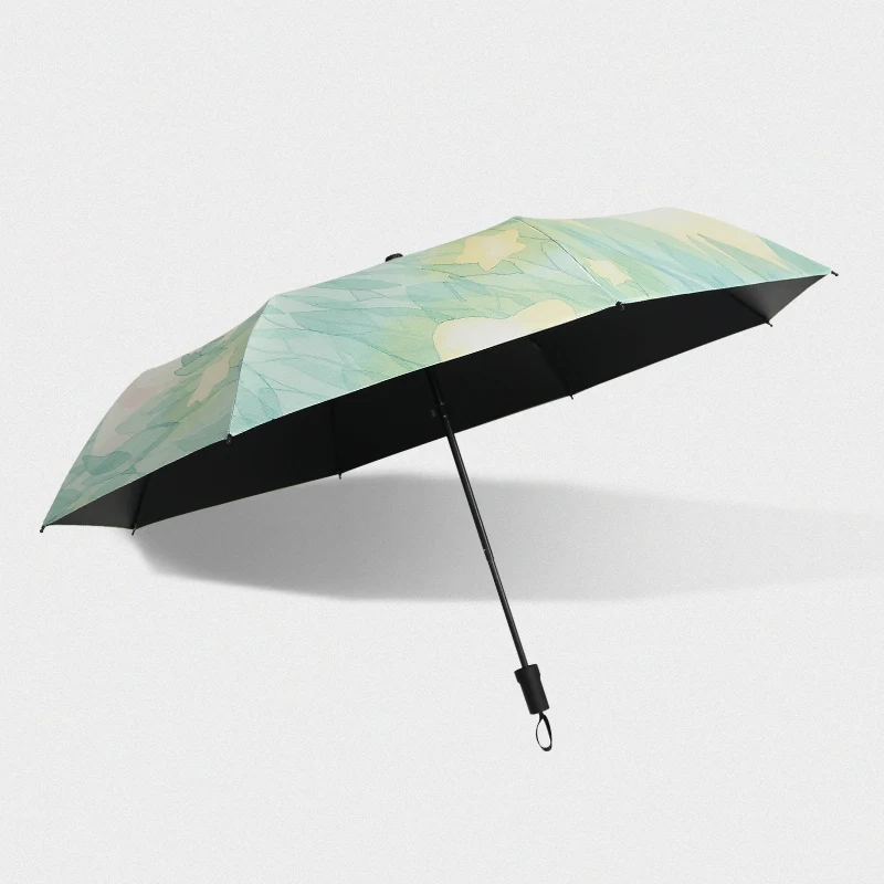 Illustrations of Girls Picking up Stars Women Folding Umbrella Travel Wind Resistant Portable Sun Rainy Umbrellas | Дом и сад