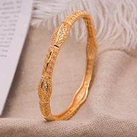 1pcs bangle new african bangles ethiopian women bangles bracelet jewelry gold flower bracelets girl party luxury gifts