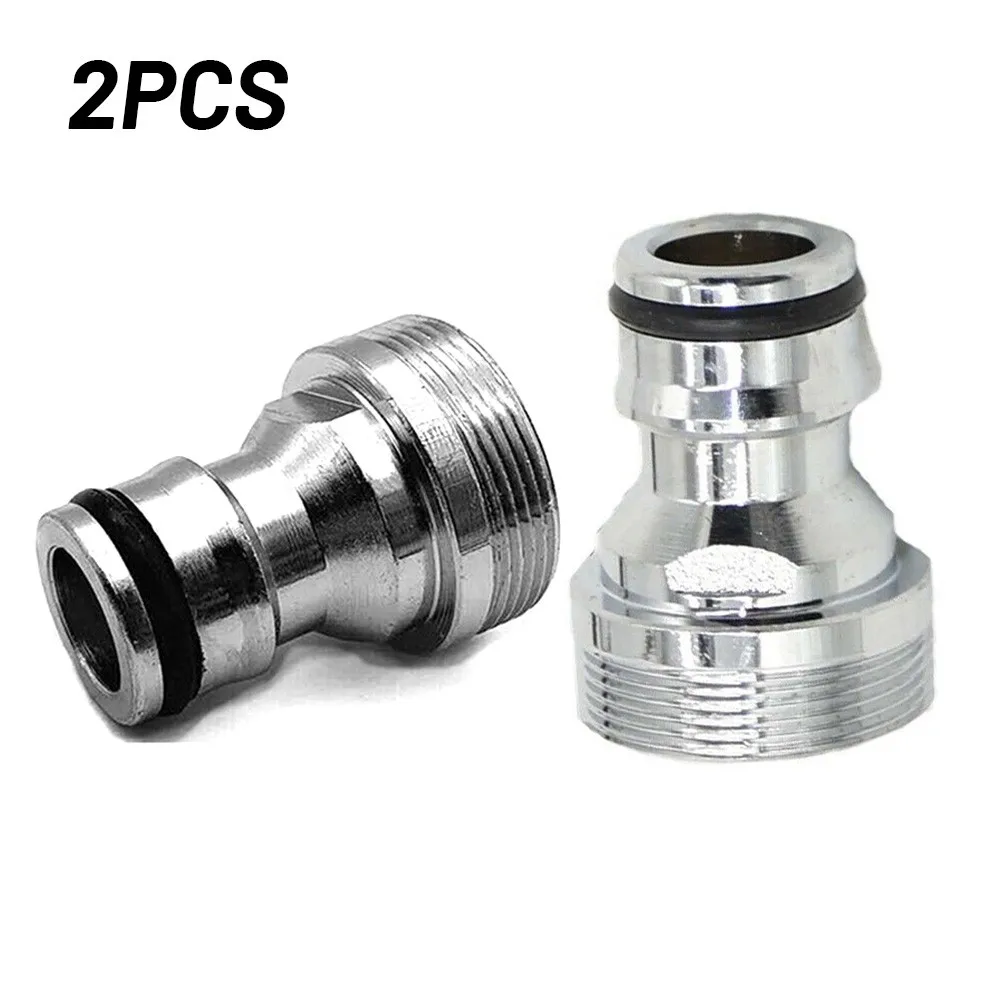 

2pcs Faucet Adapter Garden Hose Brass Plug-in Coupling M22 IG M24 AG Connection New And High Quality/////