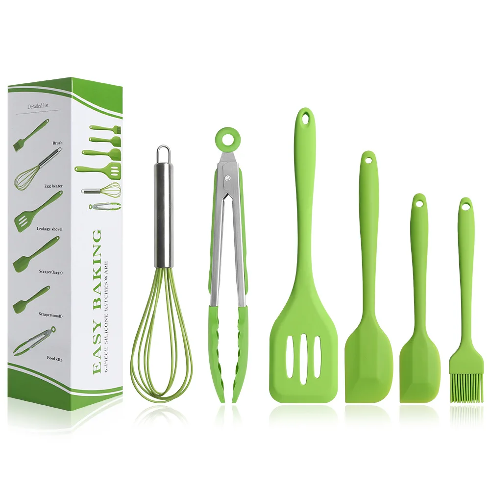 

Kitchen Silicone Baking Tools Non-stick Spatula Cooking Utensils Bakeware Sets