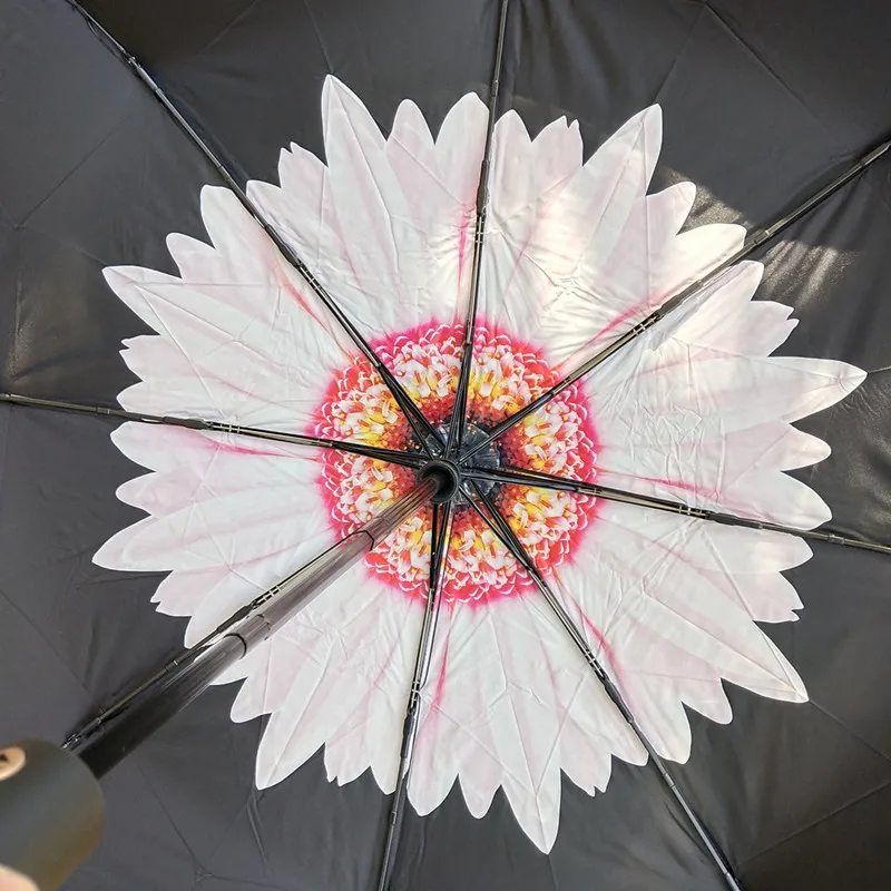 

Automatic Folding Umbrella Rain Sunshade Reinforced Fiberglass Waterproof Coating Man Woman Umbrella Paraplu Rain Gear EC50YS