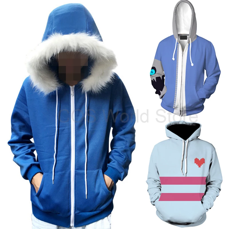 Толстовки для косплея по мотивам игры Sans Undertale латексная маска свежая куртка со