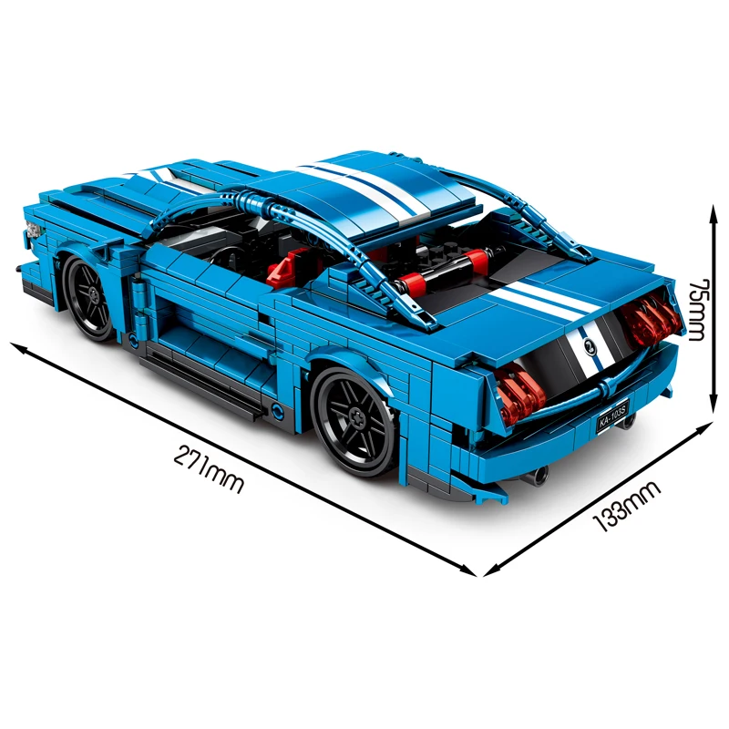 Технический механический F1 гоночный автомобиль спортивный Mustang строительные
