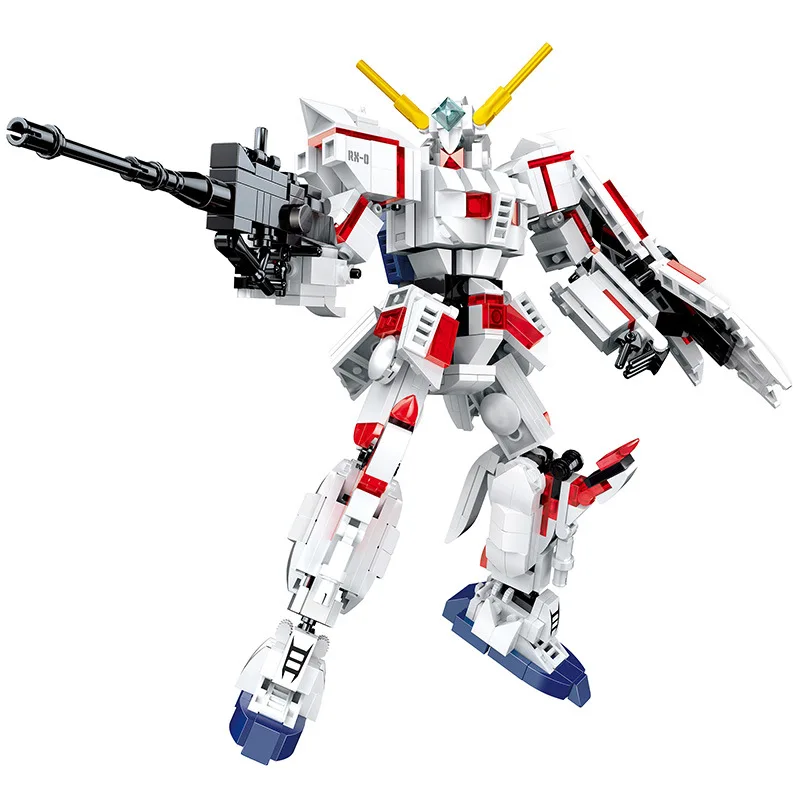 

Bandai Gundam Figure Toys Boys Assemble Building Blocks Toys Assembled Mecha Robots Childrens Puzzles Movie & TV Model