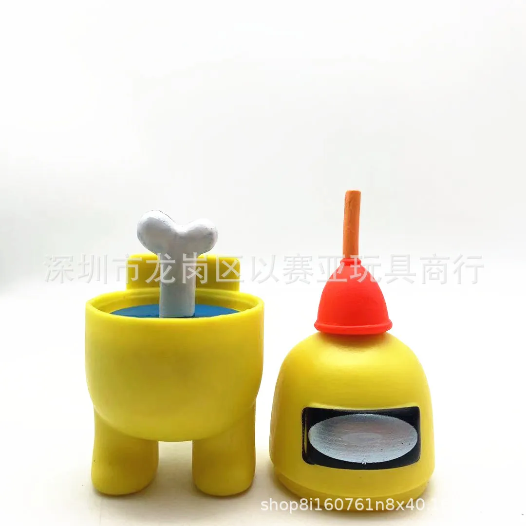 

12pcs/lot Among us game dolls figure model toys Computer desktop accessories Christmas gifts for childrens