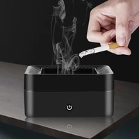 usb 4000ma rechargeable ashtray smokeless ashtray secondhand smoke air filter purifier home office car smoking holder accessory