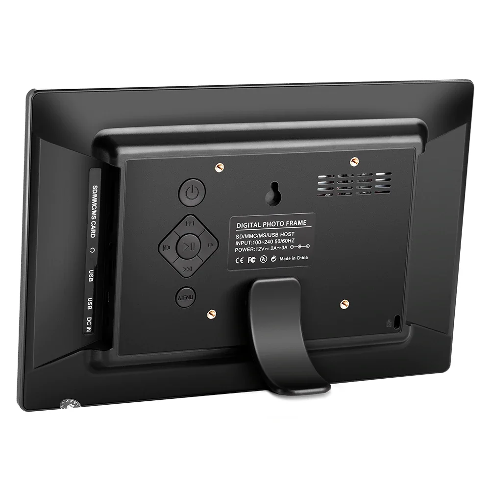 Цифровая фоторамка 10," HD TFT-LCD 1024*600 Цифровая фоторамка Будильник MP3 MP4 видеоплеер