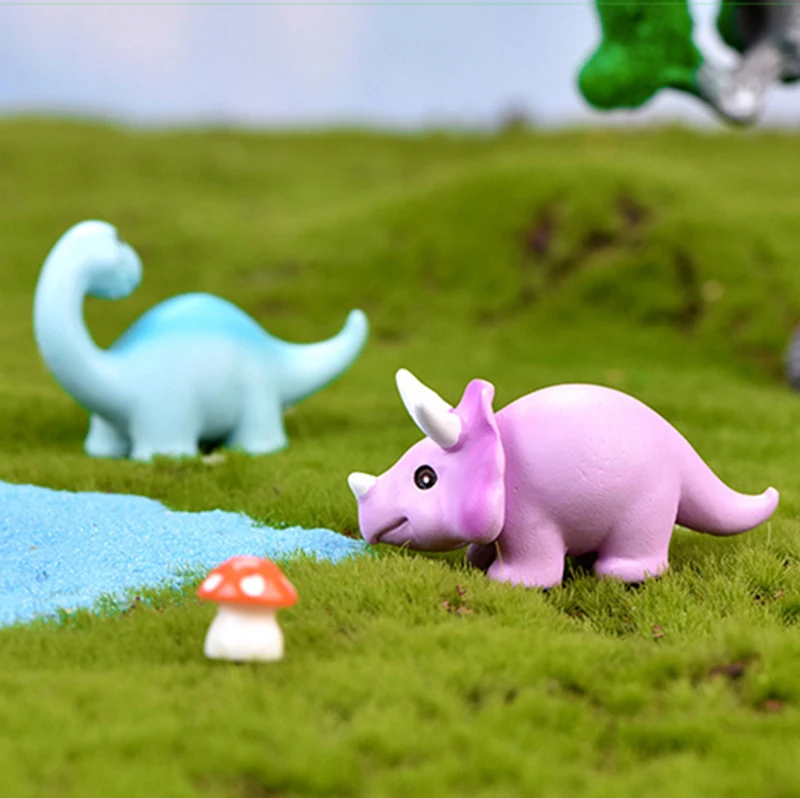 Миниатюрный Стегозавр Тираннозавр Рекс Динозавр Сказочный Сад украшение дома