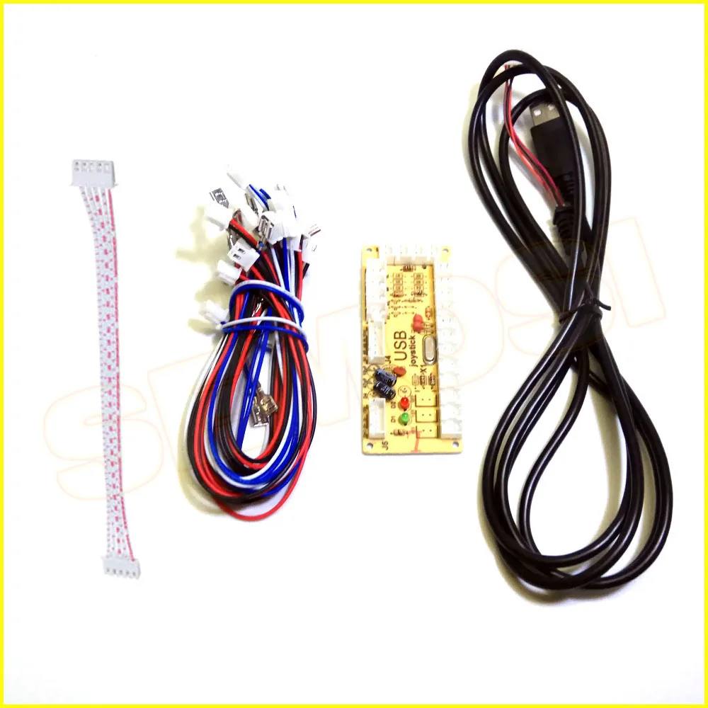 USB кодировщик с нулевой задержкой 2 штырька ПК панель управления кнопкой