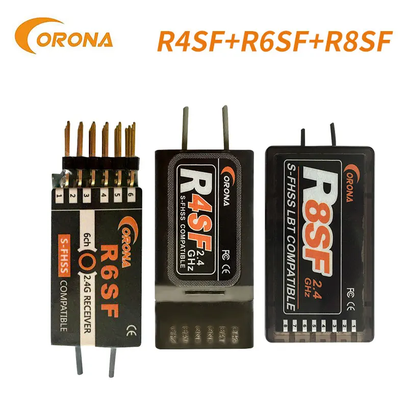 Ресивер Corona 2 4G R4SF R6SF R8SF S FHSS/FHSS совместимый с FUTABA FHSS T6J T8J T14SG 16SZ|Детали и аксессуары|