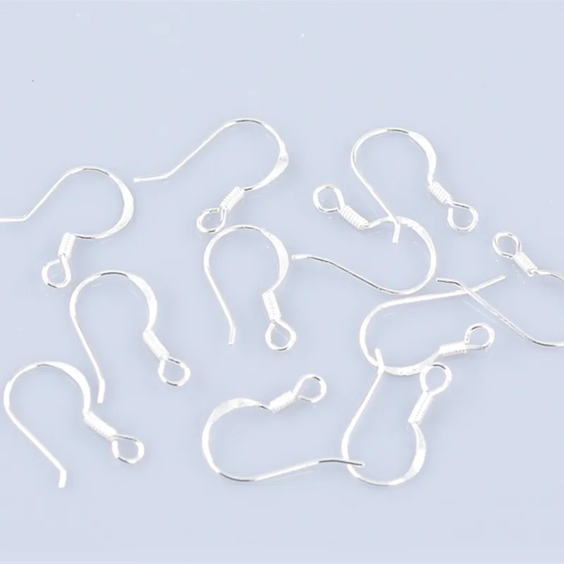 8 сезонов серебряный цвет ушные крючки Серьги DIY ювелирных изделий фурнитура 15 мм