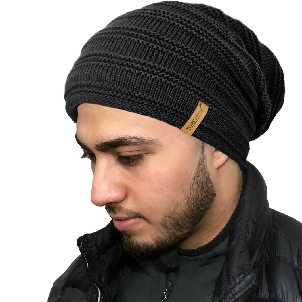 2019 зимняя теплая вязаная шапка Снуд шарф мужской комплект из 2 предметов шапочка