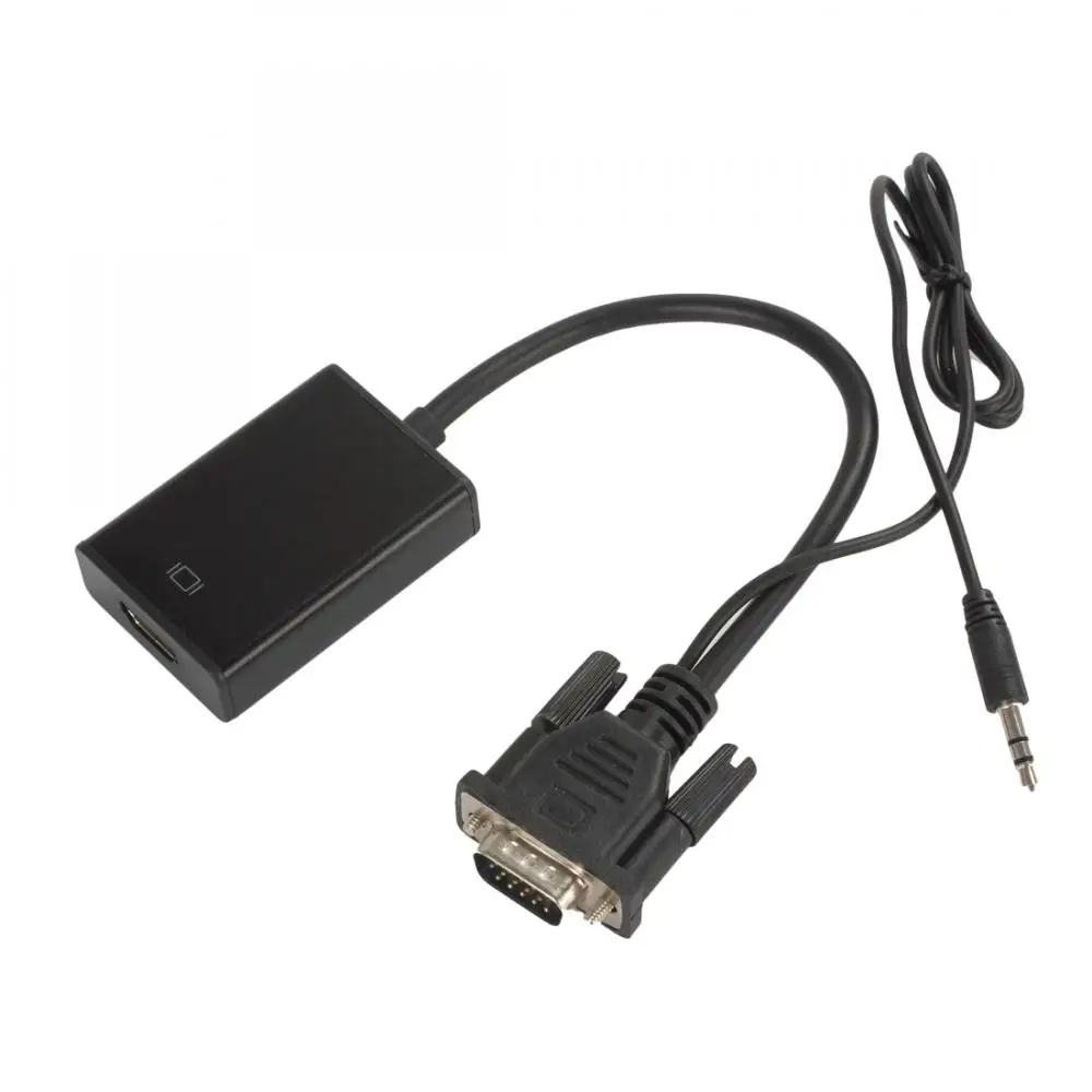 DigiYes прочный VGA на HDMI выход 1080P HD + Аудио ТВ AV Видео кабель конвертер адаптер|Кабели