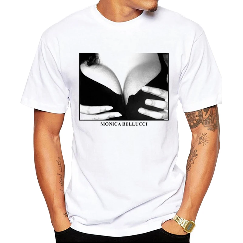 TEEHUB Летняя мужская футболка с коротким рукавом принтом Моники беллучки забавные