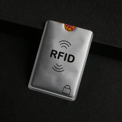 HJKL 6 шт. Rfid кошелек блокирующий замок держатель для банковских карт Id Чехол для банковских карт защита металлический кредитный NFC Держатель алюминий 6,3*9,1 см