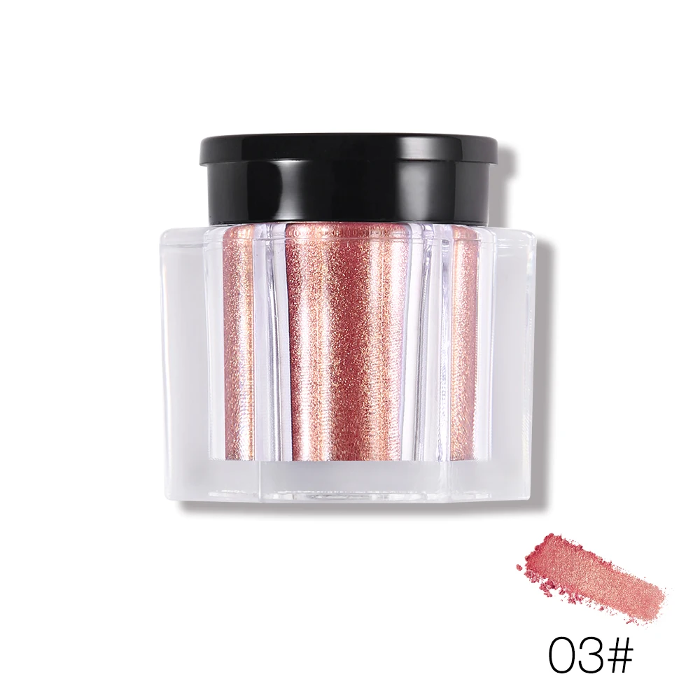 03 Rosegoals UCANBE, 8 цветов, голографический блеск, Дуо-хром, тени для век, пудра, набор, металлический блестящий хрустальный блеск, тени для век, макияж - Цвет: 03 Rosegoals