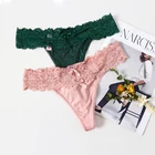 Сексуальные ажурные трусики, женские стринги, кружевное лоскутное нижнее белье из хлопка, удобные бесшовные стринги с низкой талией, нижнее белье