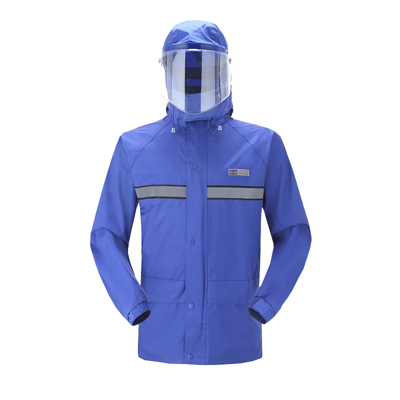 Водонепроницаемый дождевик Мужской Женский непроницаемый плащ с капюшоном