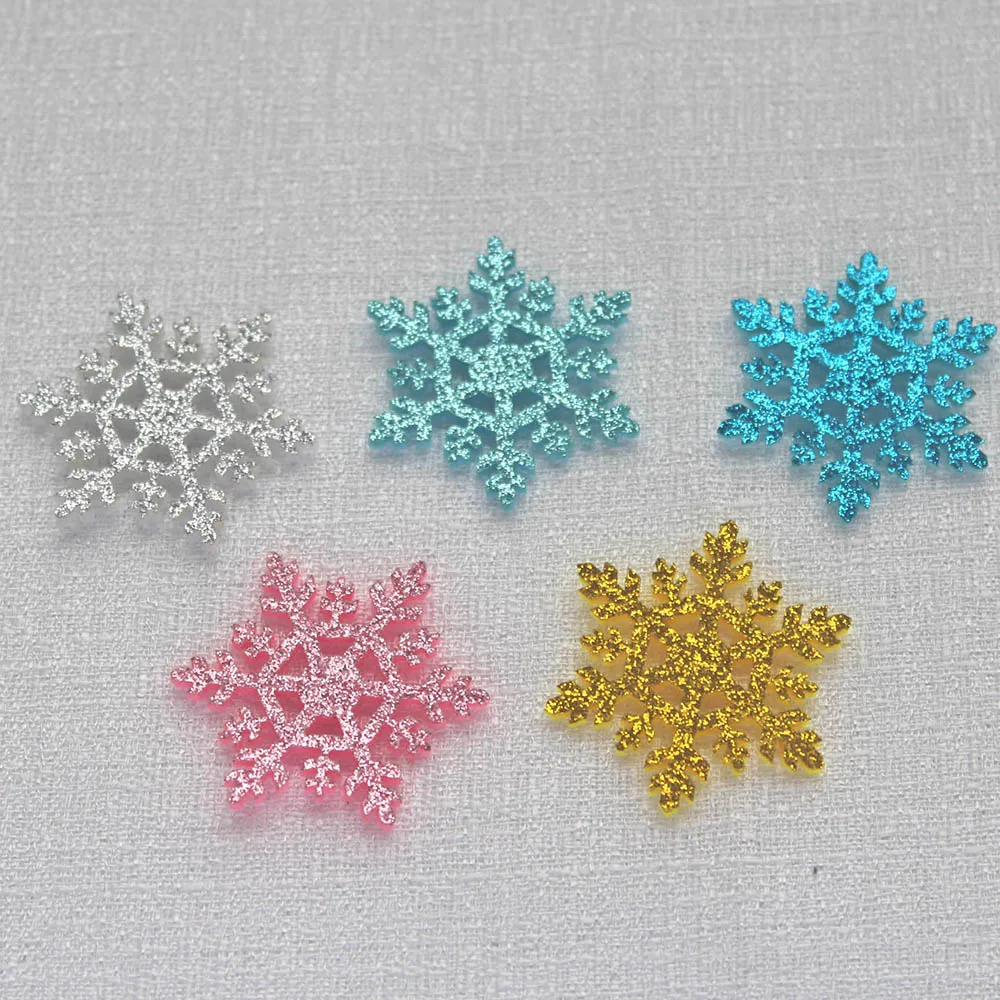 Наклейки декоративные для новогодней елки стеклянных окон стен блестящая