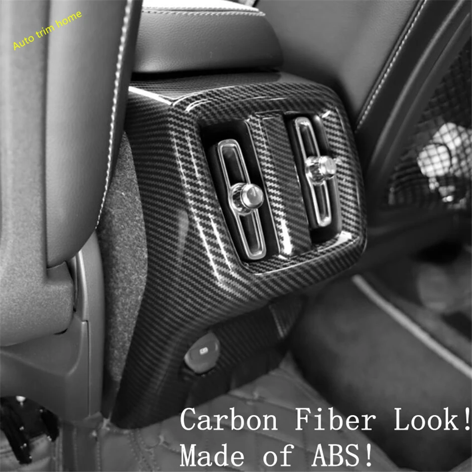 

Car Accessories Carbon Fiber Look Rearview Mirror / Lift Button / Air AC Panel / Gear Box Cover Trim For VOLVO XC40 2018 - 2021