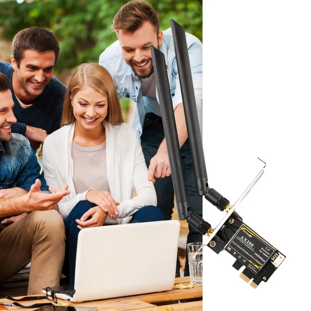 Настольный беспроводной адаптер PCIe WiFi Intel 9260 5 0 2 4G/5G Wifi6 10 Windows AX200 MU MIMO Bluetooth 802.11ac/ax