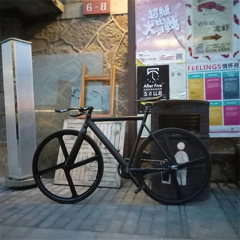 Fixie велосипед городской трек рама для велосипеда с алюминиевой вилкой 4 спицами
