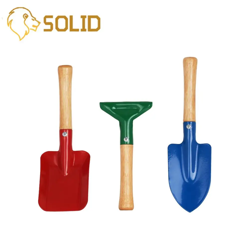 Бесплатная сумка мини садовый ручной инструмент с деревянной ручкой лопатка для