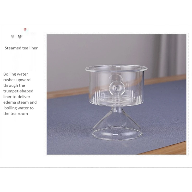 

Iridescent Glass Teapot Kettle with Lid, Removable Stainless Steel Infuser and Handle, Stovetop Tea Maker