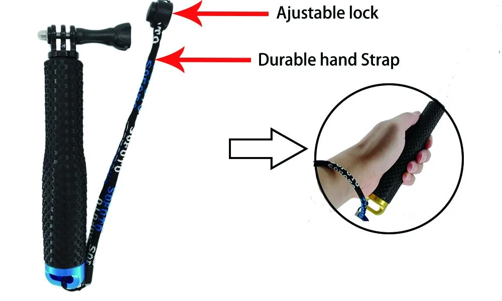 Телескопический ручной монопод для селфи 19 дюймов раздвижная палка экшн-камеры