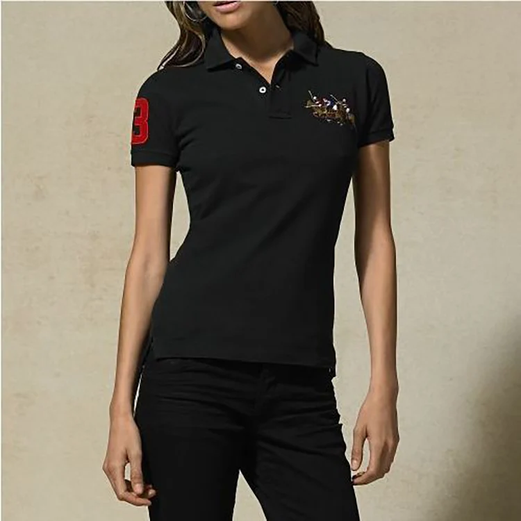 Top quality polos mujer 2020 summer new Polo women's shirt Breathable polo shirts cotton casual solid colour lady tees fashion | Женская