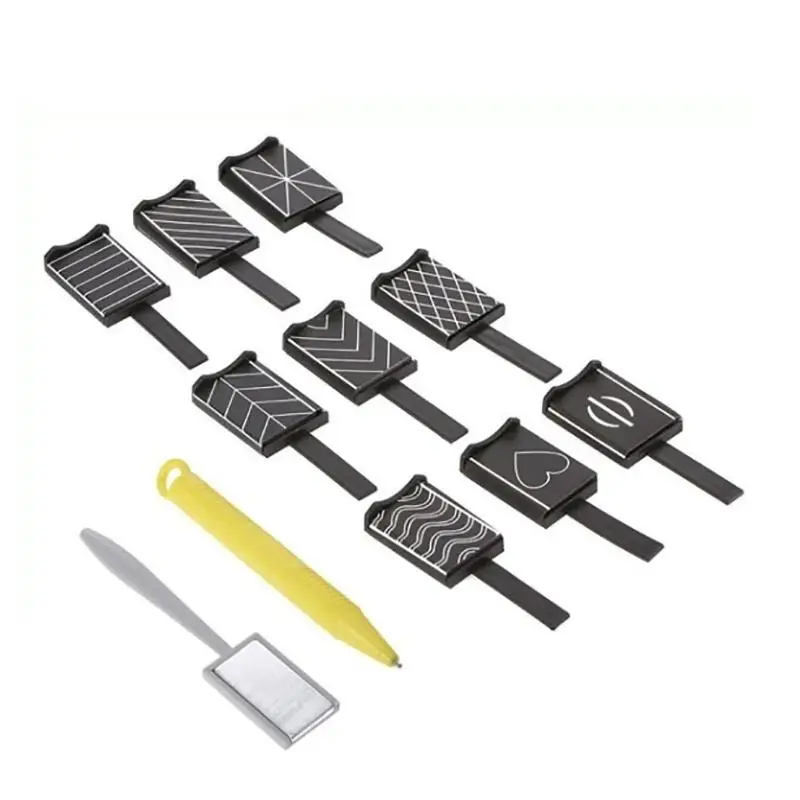 11 шт./компл. магнитная палочка для ногтей инструмент дизайна миксы форма