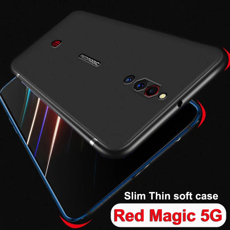 Чехол для телефона ZTE Nubia Red Magic черный мягкий чехол накладка 2020 Redmagic на заднюю